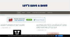 Desktop Screenshot of lets-have-a-beer.com