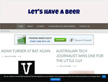 Tablet Screenshot of lets-have-a-beer.com